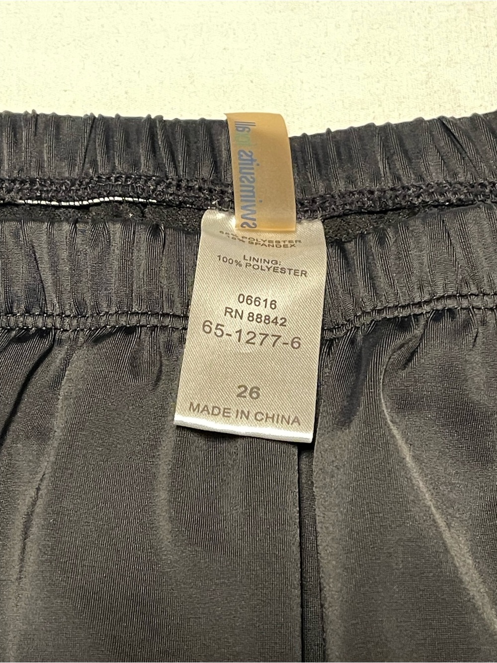 Women’s Black Swim Shorts - Lightweight Comfort - Picture 3 of 4